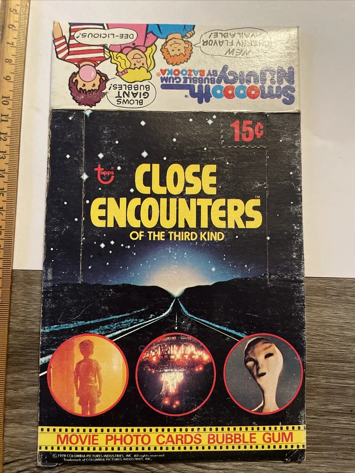 1978 CLOSE ENCOUNTERS OF THE THIRD KIND Empty WAX CARD PACK BOX Topps ALIEN UFO - Image 2 of 4