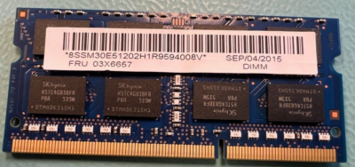 LENOVO 03X6657 8GB DDR3 2RX8 SODIMM MEMORY RAM PC3L-12800S | eBay