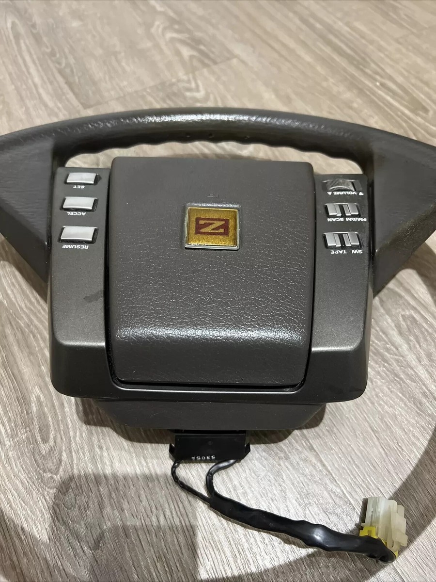 1985 Nissan 300ZX Genuine OEM Steering Wheel Brown Cruise Audio