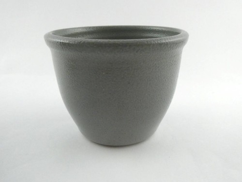 Eldreth Pottery Planter Cabin in the Snow Design Signed 2003 Gray and Blue - Picture 3 of 10