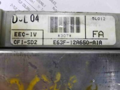 1984-87 MERCURY COUGAR ENGINE CONTROL MODULE(3.8L) AOD, E63F-12A650-A1A