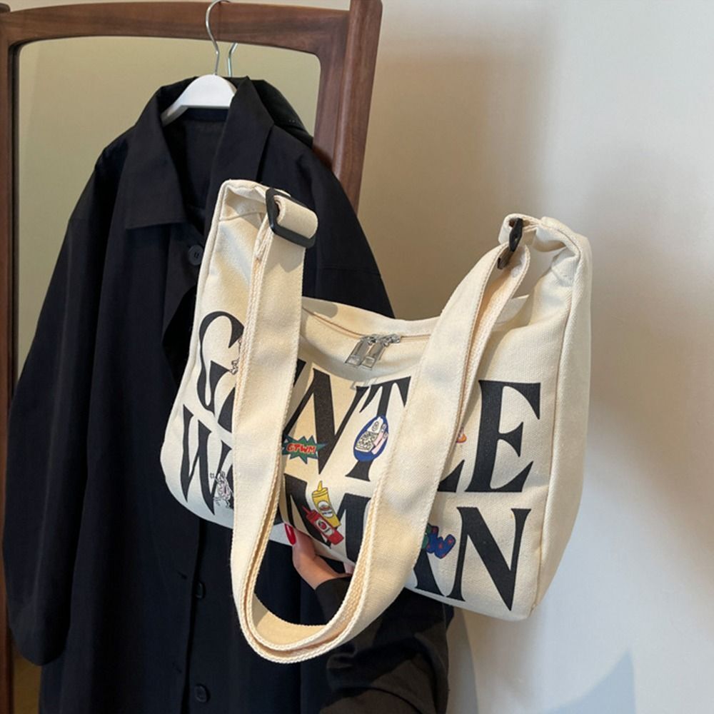 Large Capacity Outing Handbags Canvas Shoulder Bag Portable Large Capacity Outing Handbags Canvas Shoulder Bag Portable