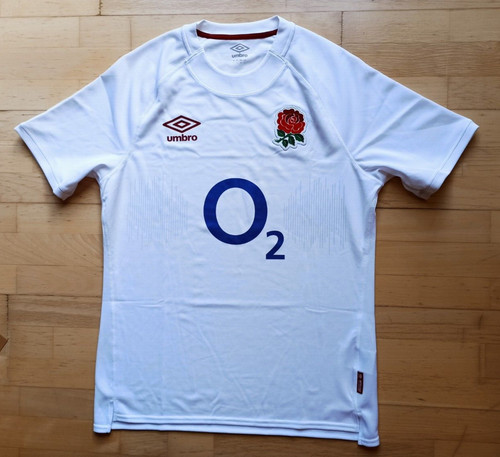 Umbro England Rugby Training Shirt Jersey White Sz. L
