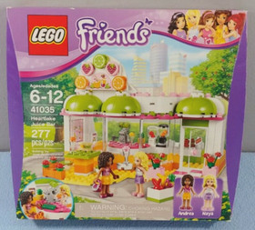LEGO FRIENDS HEARTLAKE JUICE BAR 41035 COMPLETE SET WITH BOX & MINI FIGURES