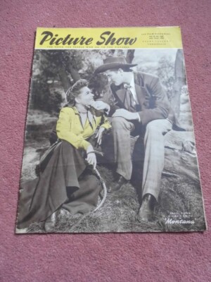 PICTURE SHOW (1950) UK mag ERROL FLYNN cover, ROY ROGERS, DIANA DORS        