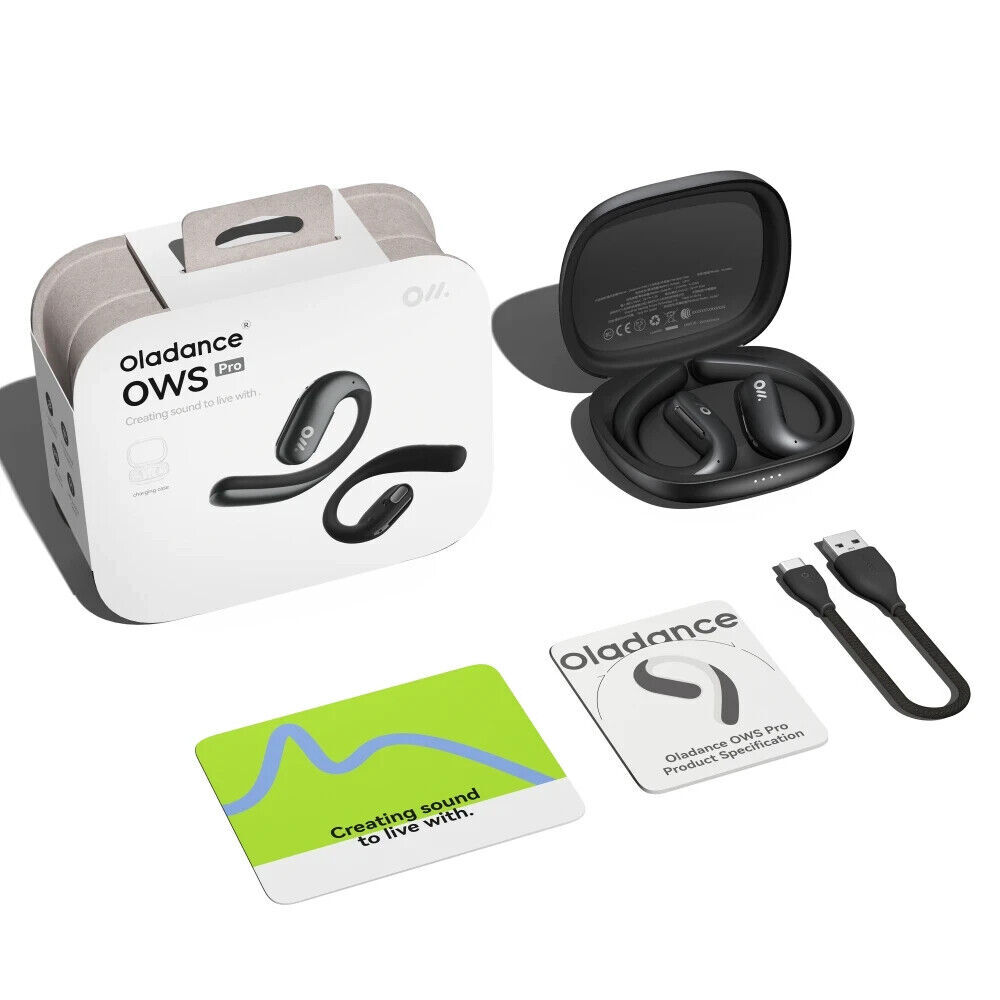 Oladance - OWS Pro True Wireless In Ear Headphones - Black | eBay 