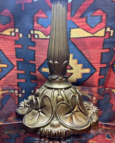Huge Exquisite Handmade Stained Glass Tiffany Style Table Lamp - Picture 6 of 11