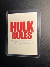 Hulk Rules Hulk Hogan 1990 Classic WWF #145