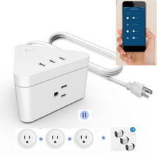 Mini Smart Power Strip Plug 3Charging Port 3USB Work With Alexa Google Home