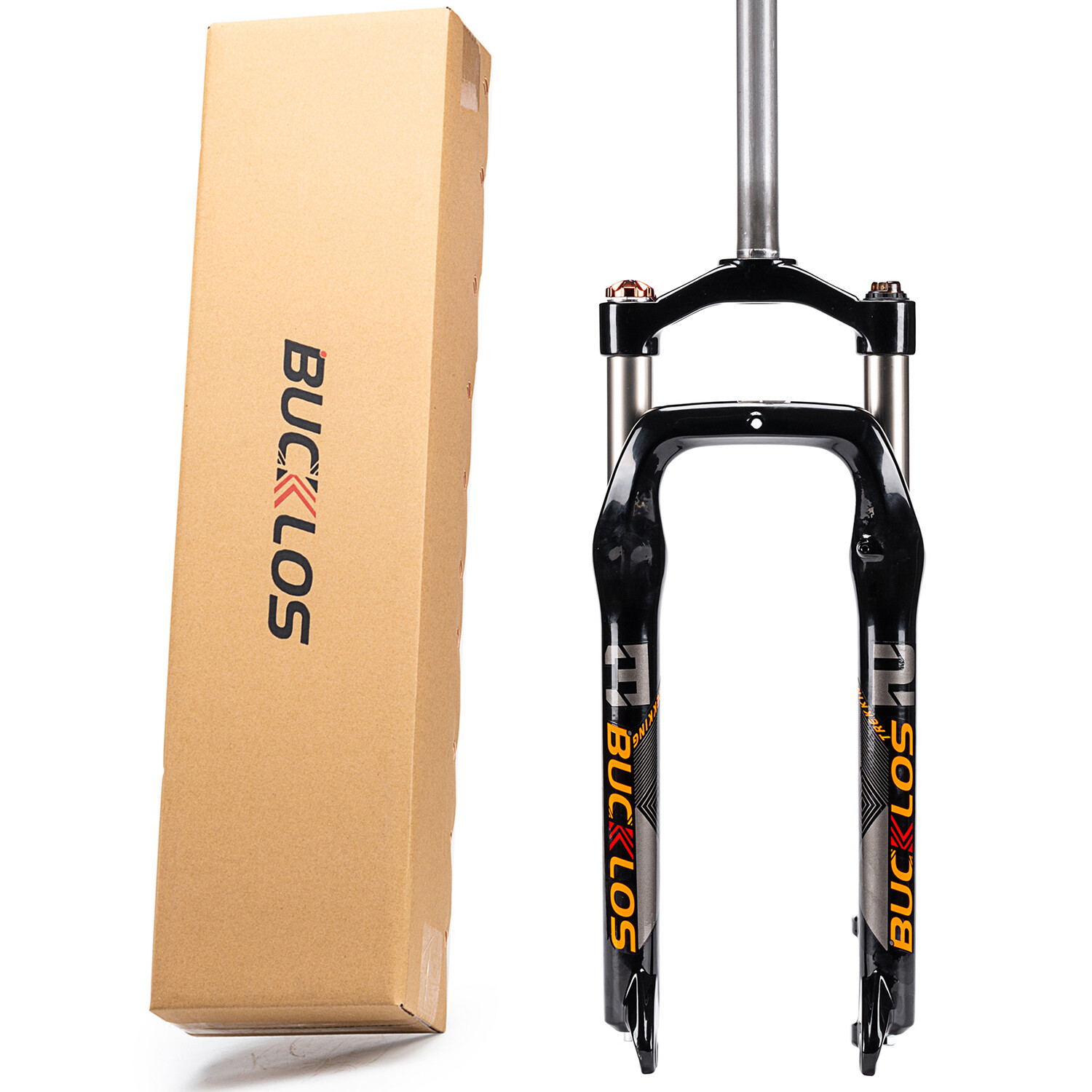 BUCKLOS MTB 26 in Suspension Fork Oil Spring Fat Snow Bike 11/8