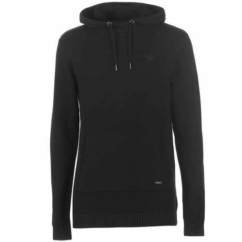 Mens Firetrap Hooded Knit Jumper Long 