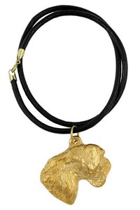Authentic Cesky Terrier, Czech Terrier, Bohemian Terrier - Dog necklace, gold-plated penda