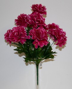 Détails Sur Bouquet Chrysanthème Boule X 10 Fleurs Artificielles Intérieurextérieur