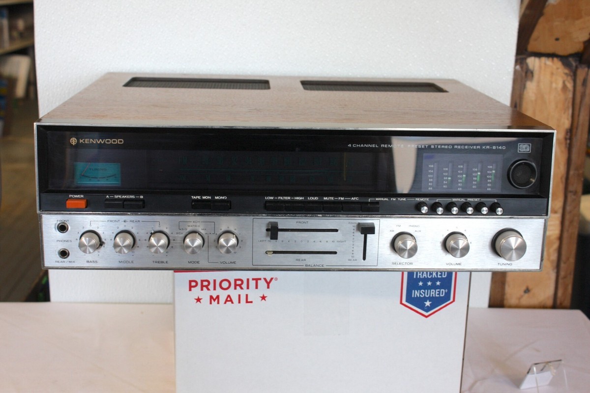 Vintage Kenwood KR-8140 4 Channel Stereo Receiver TESTED! | eBay