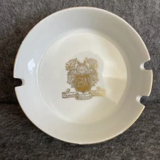 Vintage BEVERLY WILSHIRE HOTEL Ceramic Gilt Ashtray Pretty Woman