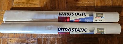 VITROSTATIC PRIVACY FILM  ADHESIVE- 2 Entire Rolls, Each Is 2 Meters × 45 CM.