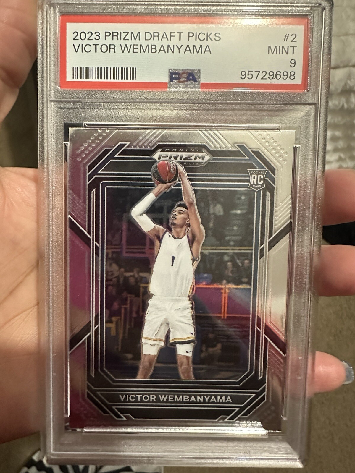 2023 Panini Prizm Draft Picks - Silver Prizm #2 Victor Wembanyama (RC)