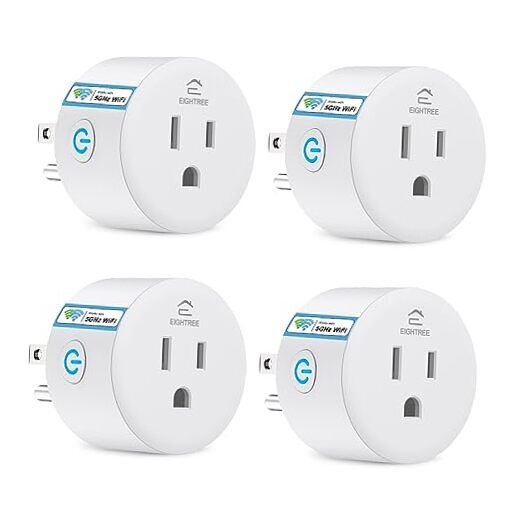 Smart Plug 5GHz & 2.4GHz, Smart Outlet WiFi Socket with APP Remote Control,-image