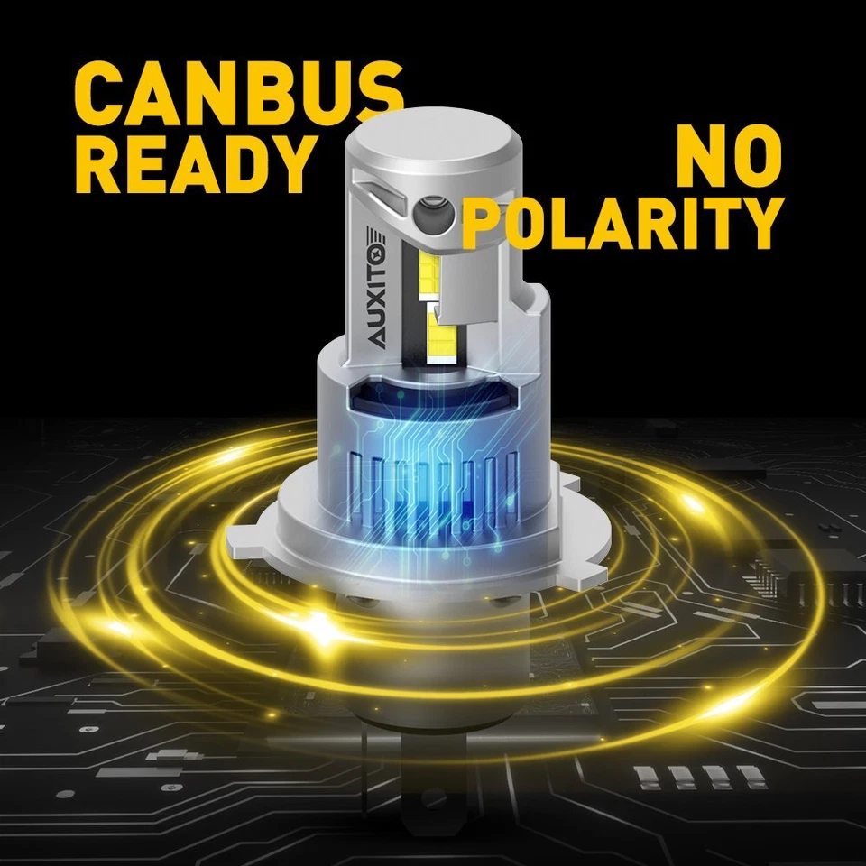 AUXITO Super Bright H4 9003 LED Headlight Kit Bulb High Low Beam White 20000LM - Image 4 of 4