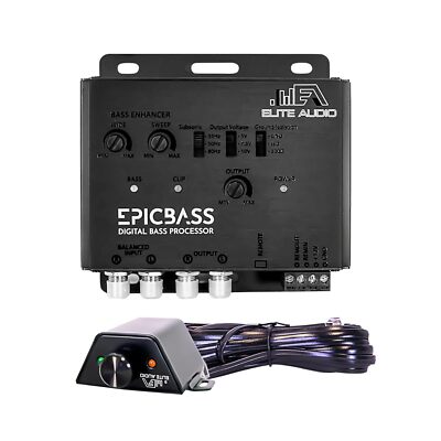 Elite Audio Epicbass Digital Bass Processor   Compact 2-Channel Preamp