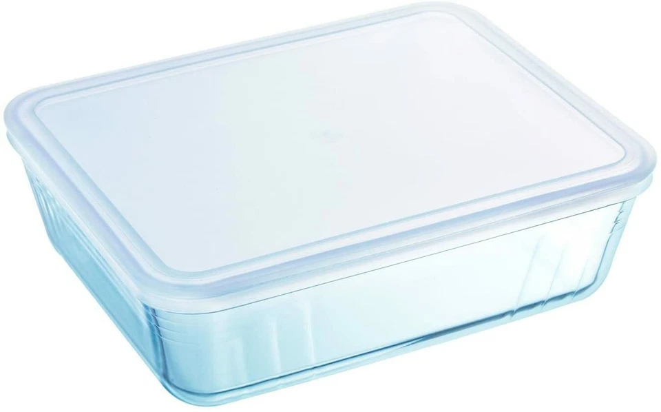 Pyrex Food Storage Glass Dish Cook & Freeze Rectangular with Lid 1.5L - 4Pcs - Image 4 of 4