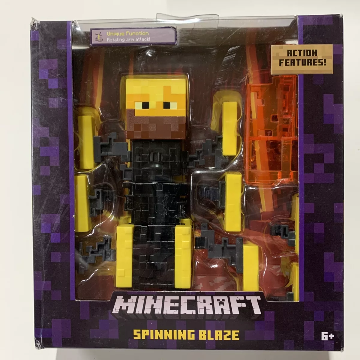 Minecraft Survival Mode Blaze with Spinning Action 5-Inch Figure