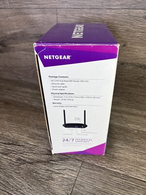 Netgear Wps Model R6120 Netgear Ac1200 Manual NETGEAR WIRELESS ROUTER WIFI 5 AC1200 With CABLES ...