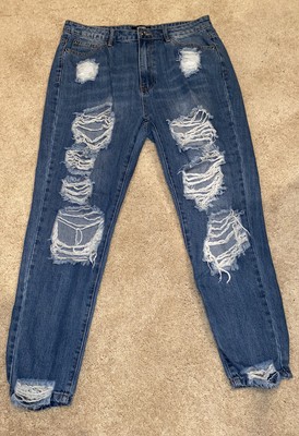 Missguided Plus Size Blue Stonewash 