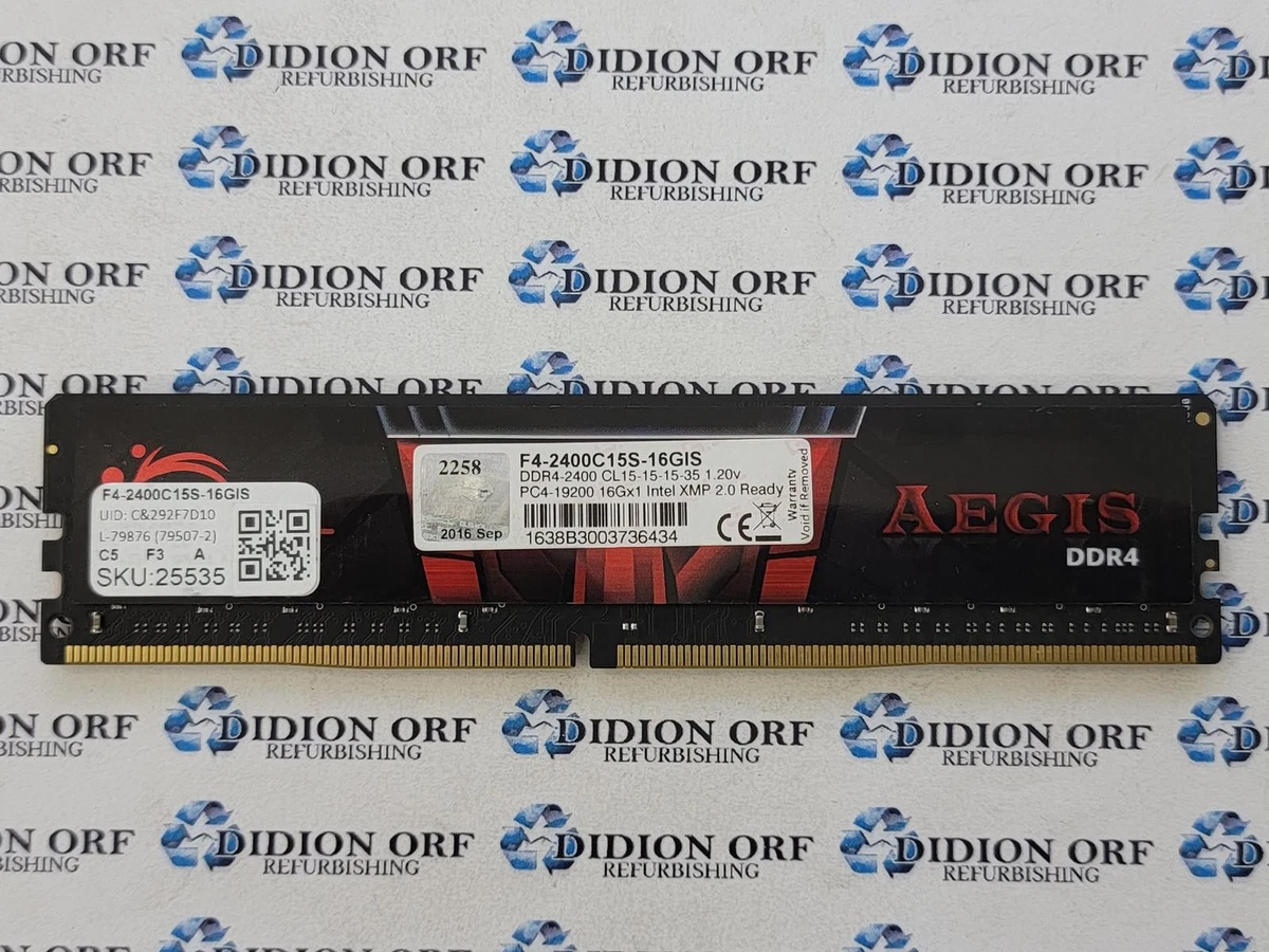 G. SKILL PC4-19200 (DDR4-2400) Bus Speed DIMM Computer Memory (RAM