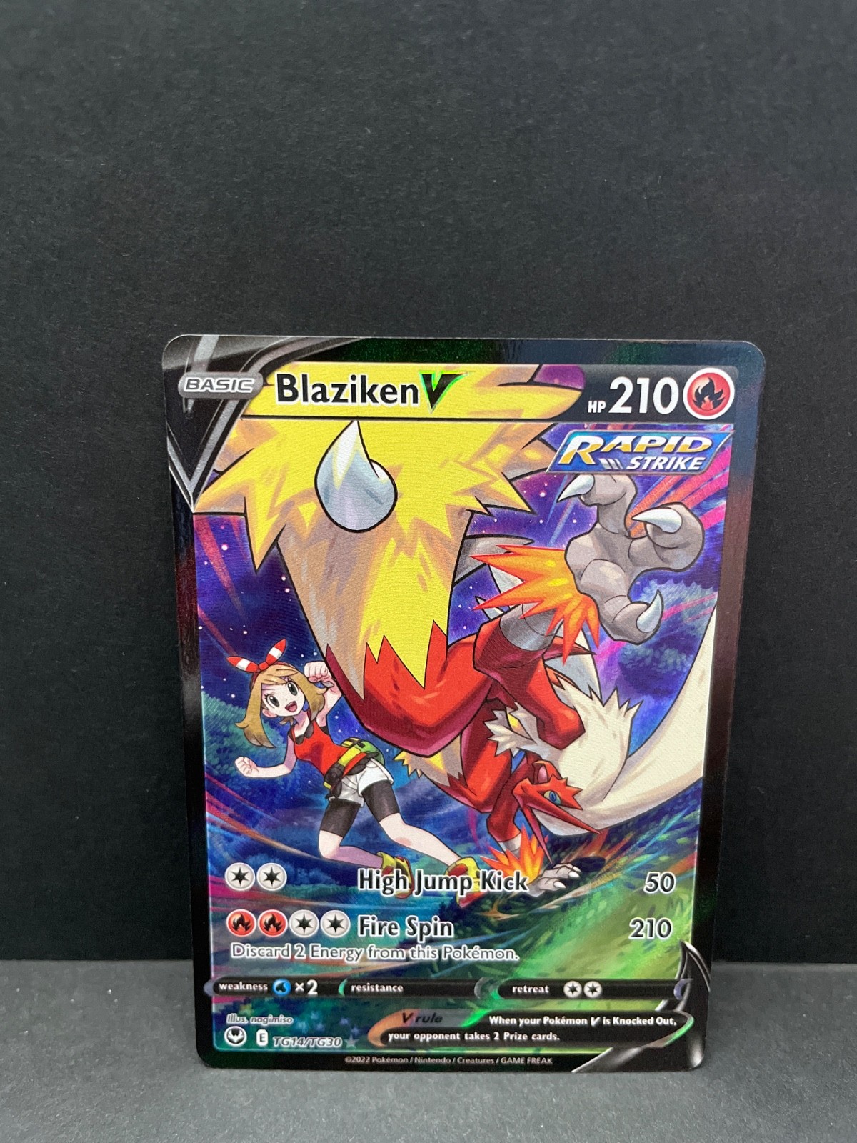 Pokemon TCG SWSH12: Silver Tempest #TG14/TG30 Blaziken V NM
