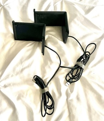 Lot of 2 Atomi Qi Wireless Charge Stand 10w Fast Charge Universal AT1237
