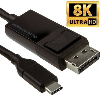 USB Typ C Auf Displayport Bi-Direktional Kabel 5K 60Hz 8K 30Hz HDR10 1m/2m