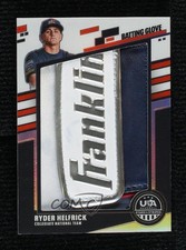 2026 Panini Stars & Stripes Prizm Batting Glove Strap 1/2 Ryder Helfrick 0j81