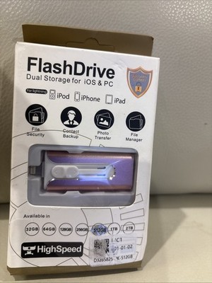 512GB usb flash drive 3.0 Dual Storage for iOS & PC BRAND NEW in a BOX.