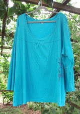   tolles Langarmshirt, Pullover türkis Gr 56...