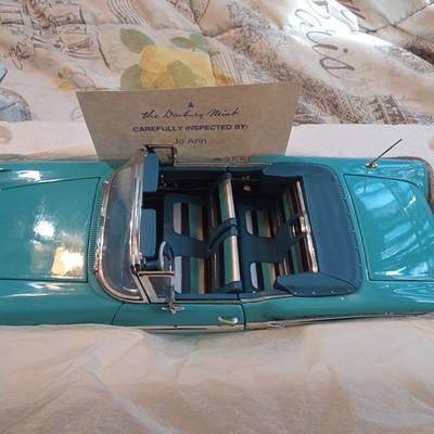 Franklin Mint 1958 Edsel Citation, Convertible G Aqua 1:24 Scale Diecast.