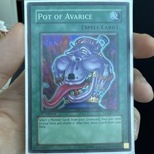 yugioh card pot of avarice Yugioh Pot of Avarice EEN-EN037 Super Rare 1st Edition Near Mint