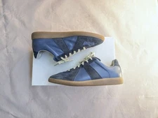 Maison Margiela GAT Sneakers Blue Men 8 41 Leather Suede Low Top Gum