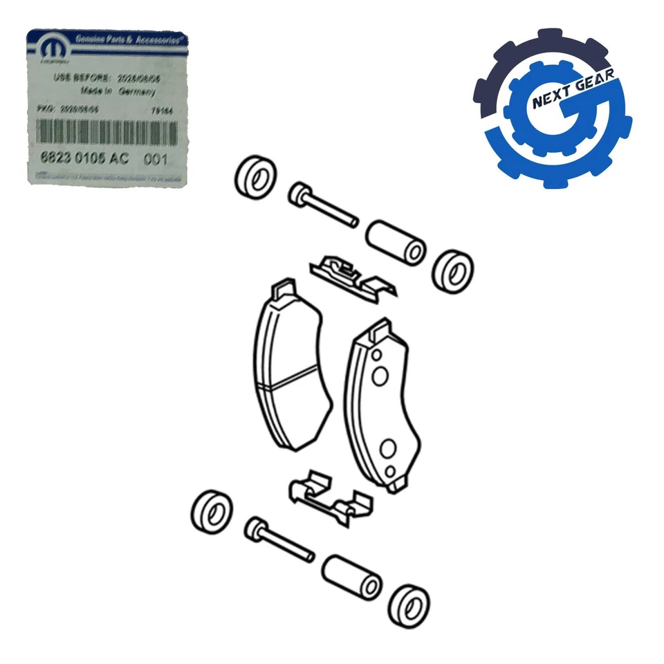 Ram ProMaster 1500 2500 New OEM Mopar Front Disc Brake Pads 2014 2018 68230105AC - Image 4 of 4