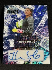 HOPE SOLO 2025 LEAF METAL WOMEN OF SPORT BLUE PRIZM 1/2 AUTO BREAKING BARRIERS🔥