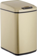 Image of 12L Motion Sensor Bin Rose Gold Square Kitchen Bathroom