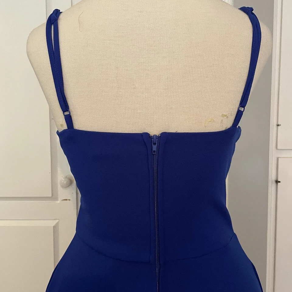 Mono mediano Crystal Sky para mujer azul real boda ducha fiesta ajustable Foto 4 de 4