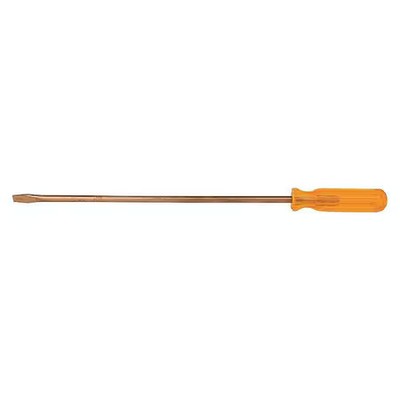 Ampco Safety Tools S-52 Non-Sparking Slotted Screwdriver 1/4 In Round