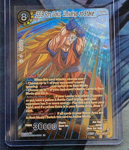 Dragon Ball Super TCG SS3 Son Goku, Universe at Stake BT20-095 SPR Mint
