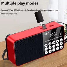Rechargeable Mini Digital Portable Radio MP3 Music Player FM USB SD Card Speaker