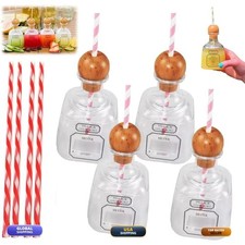 DEFACT Reusable Patron Cups Straw, Tequila Decanter, Tequila Gifts For Men