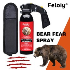 Feloiy Bear Spray Repellent Bear Deterrent 16oz NEW w/ Holster