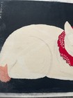 Rare Japanese woodblock print of a cat by Takahshi Hiroaki - Shotei - AS IS — photo 9