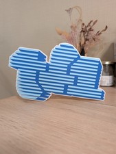 Logo TF1 Style 80's Plastique plaque décorative bureau étagère 