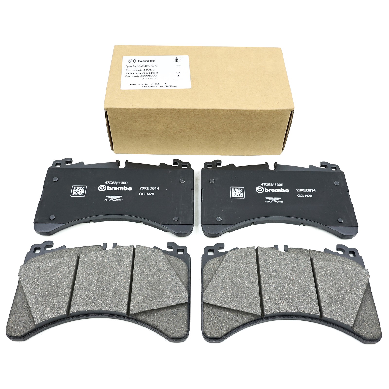 NEW Brake Pad Set Front Rear with Sensor Fits Aston Martin DBX